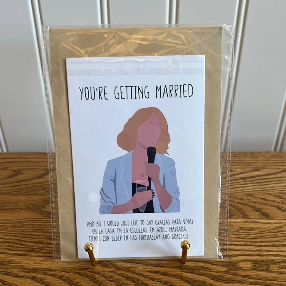 You're Getting Married Greeting Card
